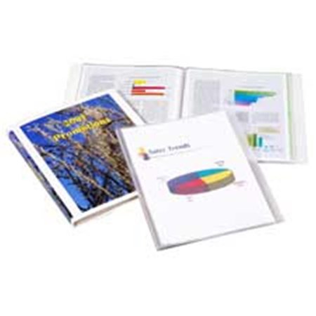 Cardinal Brands - Inc Presentation Book- 24 Pockets- 11in.x8-.50in.- Black CA462946